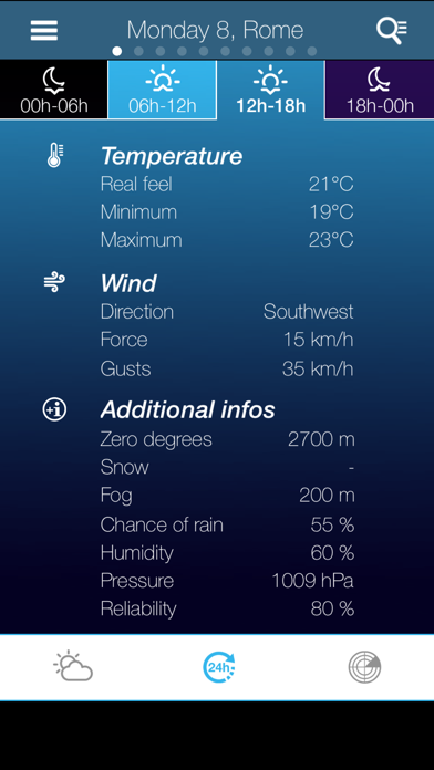 Weather for Italy Screenshots
