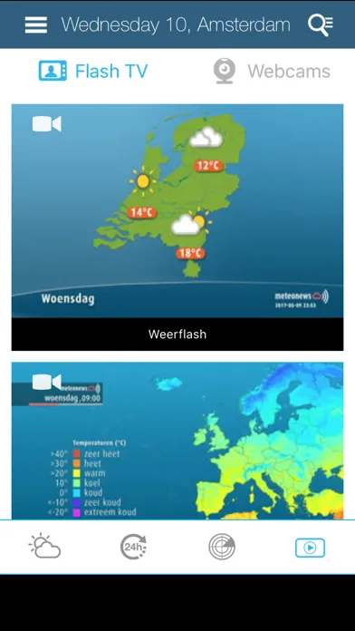 Weather for the Netherlands Screenshots