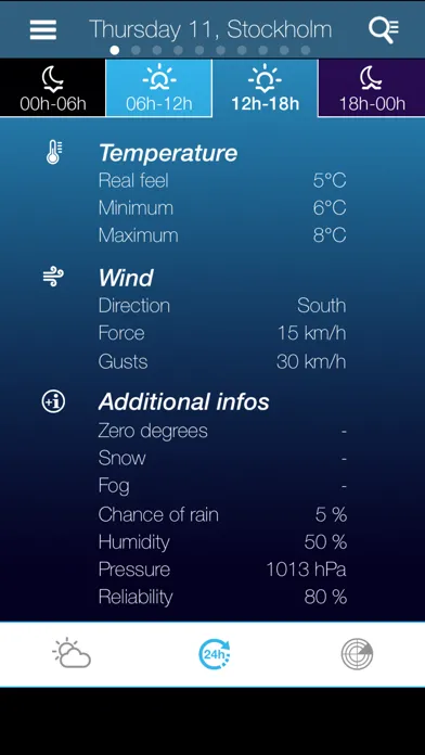 Captures d'écran de Weather for Sweden