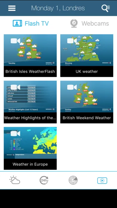 Captures d'écran de UK Weather forecast