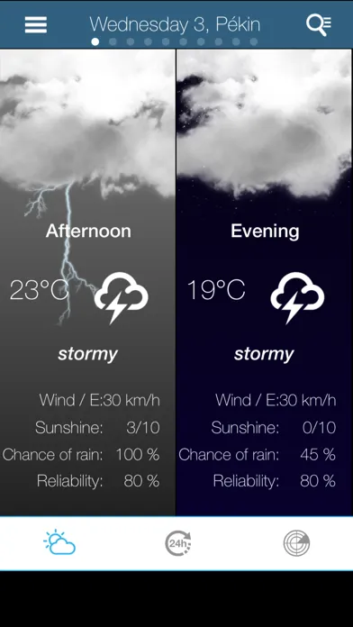 Tangkapan layar Weather for China