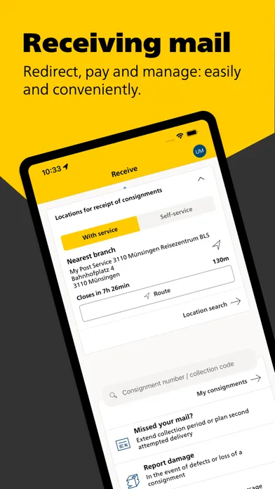 Swiss Post App Ekran Görüntüleri