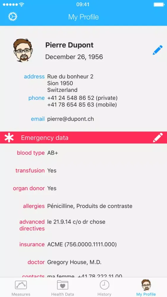 Ảnh chụp màn hình của Ma Mémoire Médicale