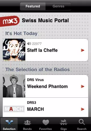 Mx3.ch Mobile Screenshots