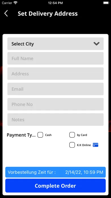 SWİSS Food delivery app スクリーンショット