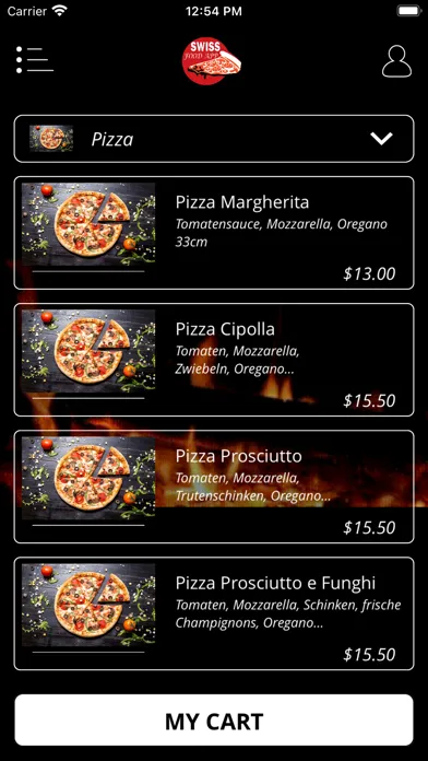 SWİSS Food delivery app スクリーンショット