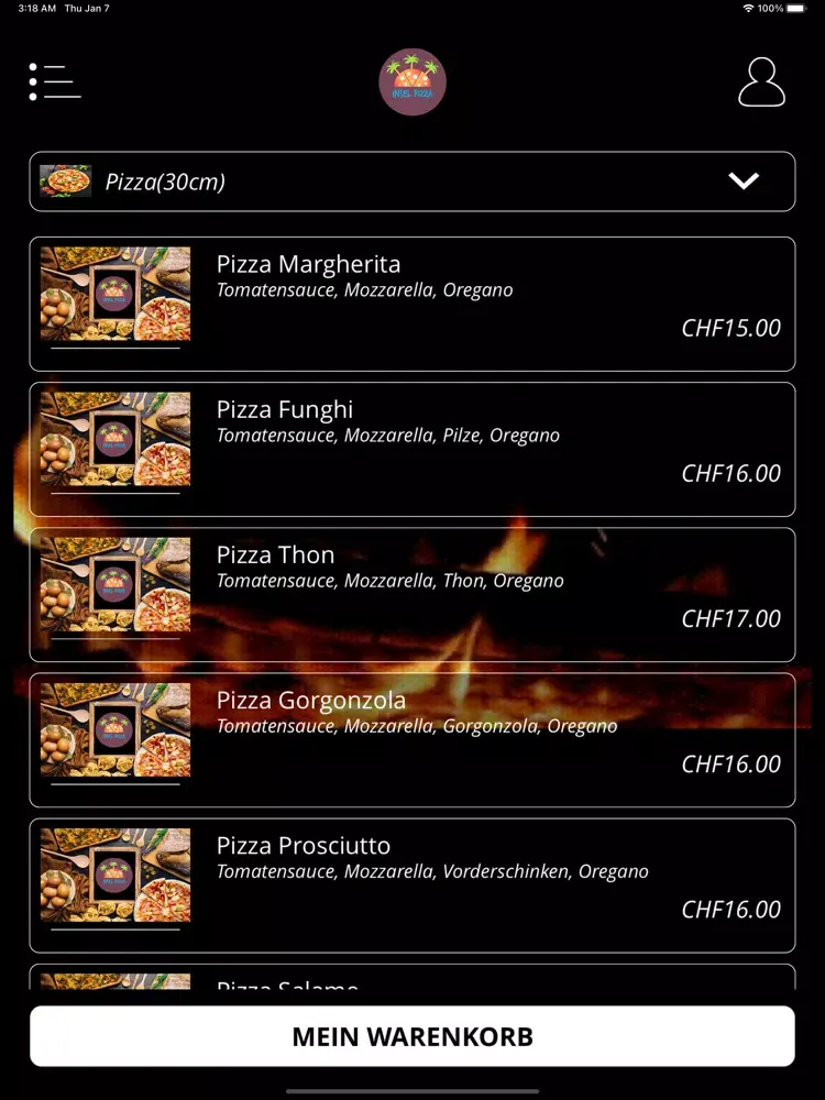 تصاویر Insel Pizza Kurier Erlach iPad 