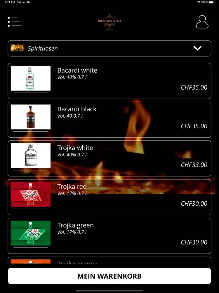 Zrzuty ekranu Mobile Drinks & Nightshop iPad 