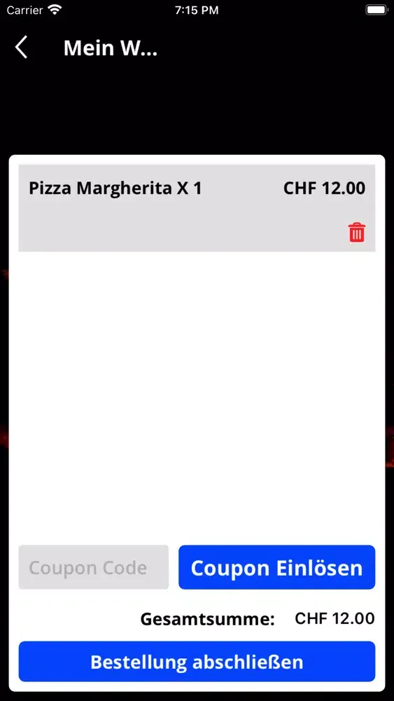 ภาพหน้าจอของ Napoli Pizza Alchenflüh