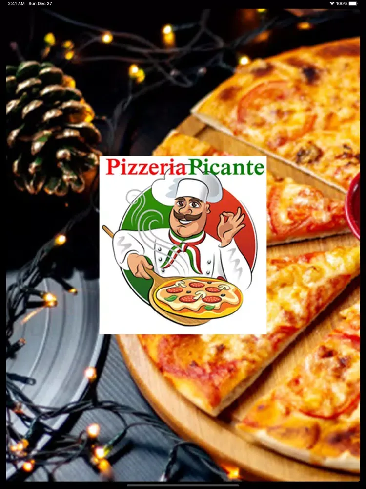 Picante Pizzeria Wald iPad  스크린샷