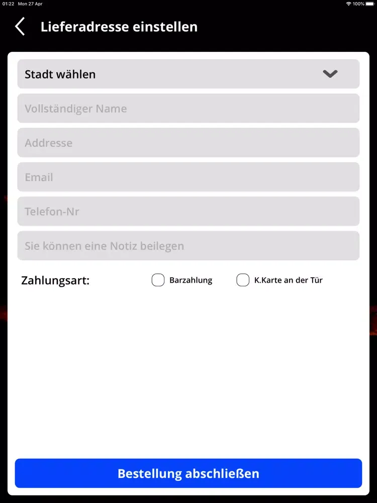 Pizza Fulmine Dagmersellen iPad  سکرین شاٹس