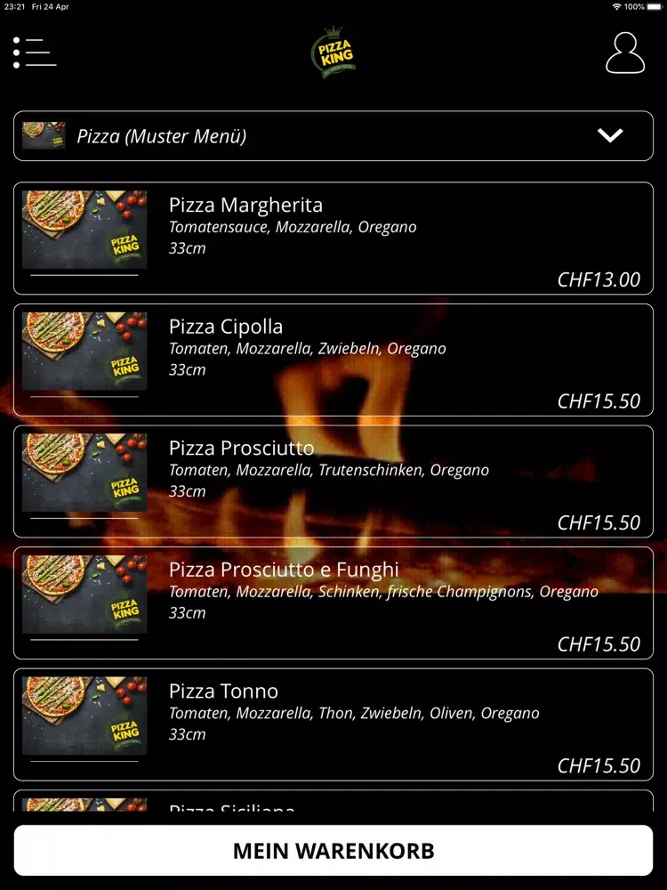 تصاویر Pizza King Biel iPad 