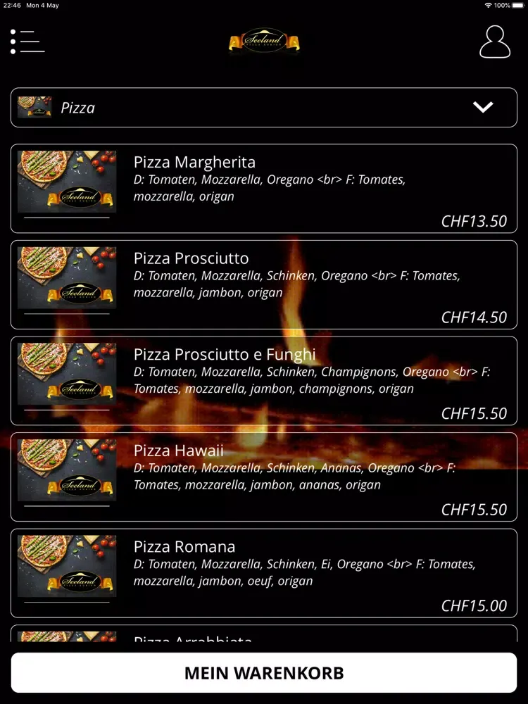 Pizza Kurier Seeland iPad  Screenshots