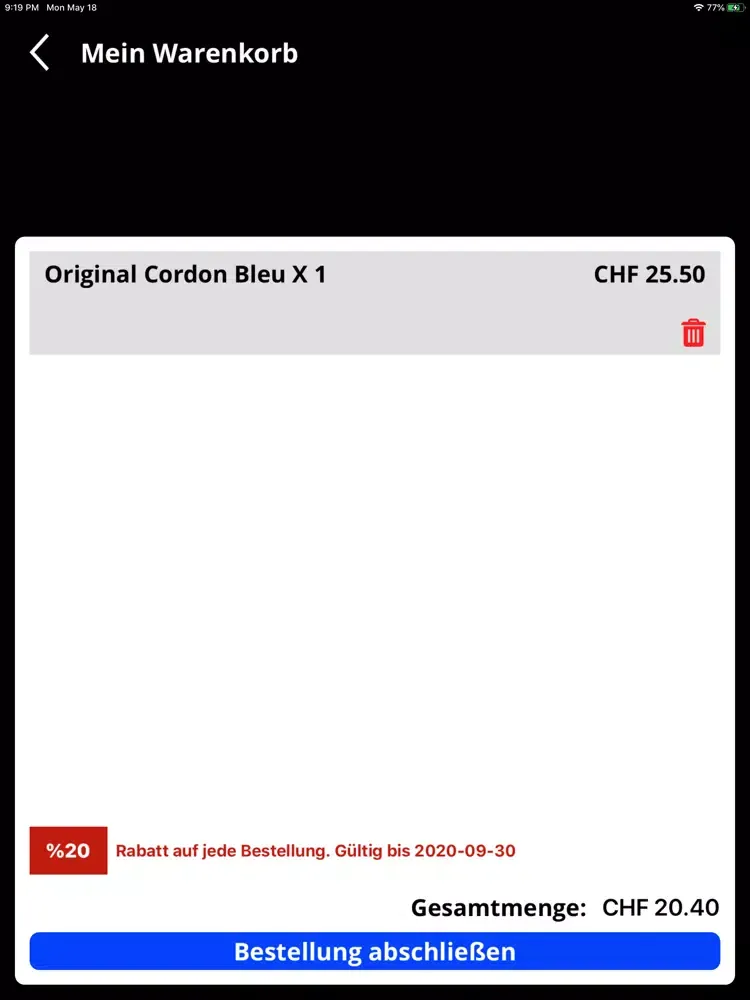 Ảnh chụp màn hình của Due Fratelli Pizzeria iPad 