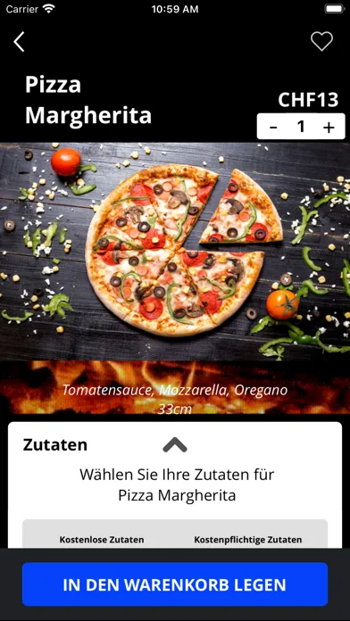 Tangkapan skrin Rapida Pizza Kurier