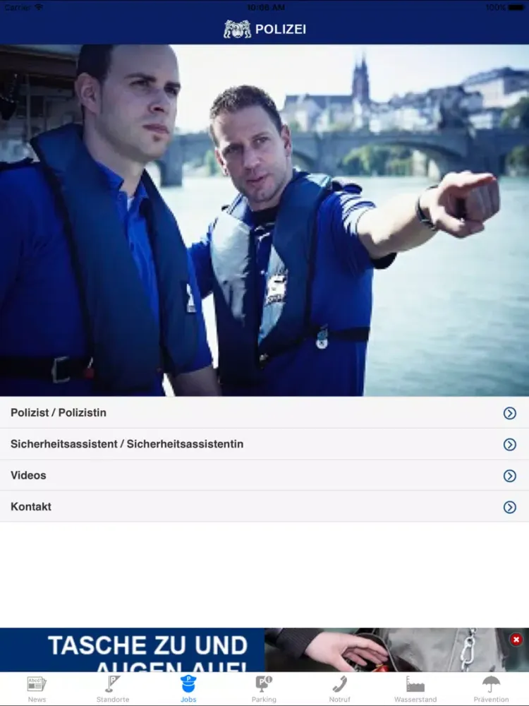 تصاویر Polizei Basel iPad 