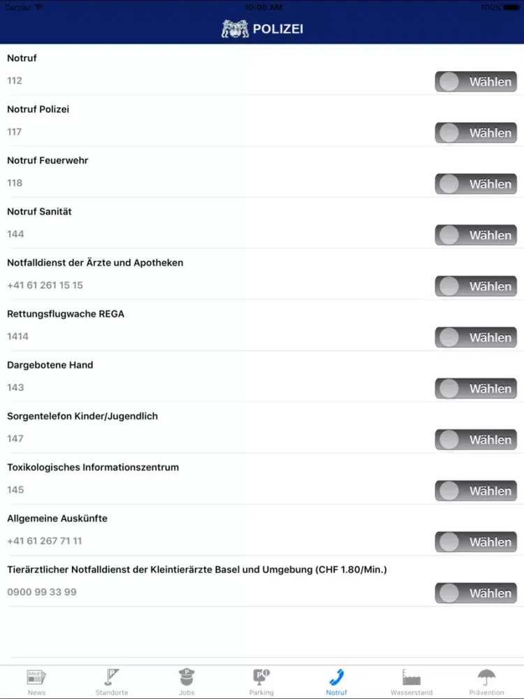 تصاویر Polizei Basel iPad 