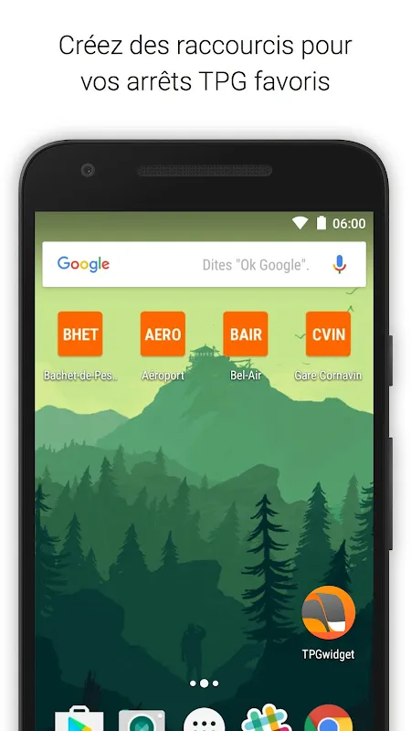 Screenshot di TPGwidget