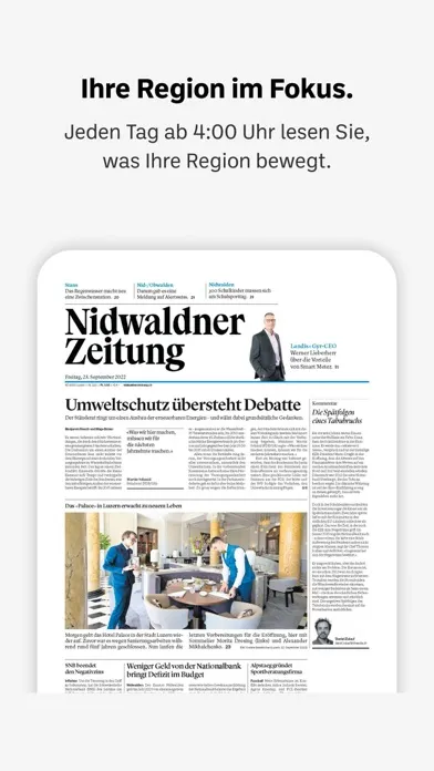Nidwaldner Zeitung E-Paper سکرین شاٹس