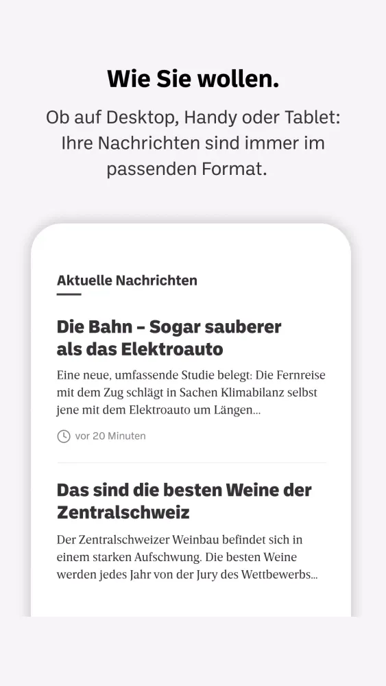 Nidwaldner Zeitung E-Paper Screenshots