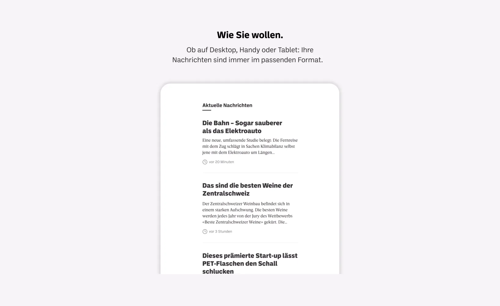 Nidwaldner Zeitung E-Paper Screenshots