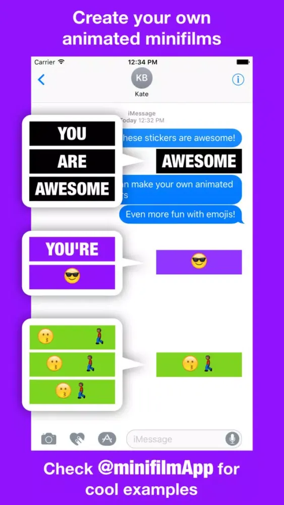 Скриншоты minifilm - Create Your Own Animated Stickers