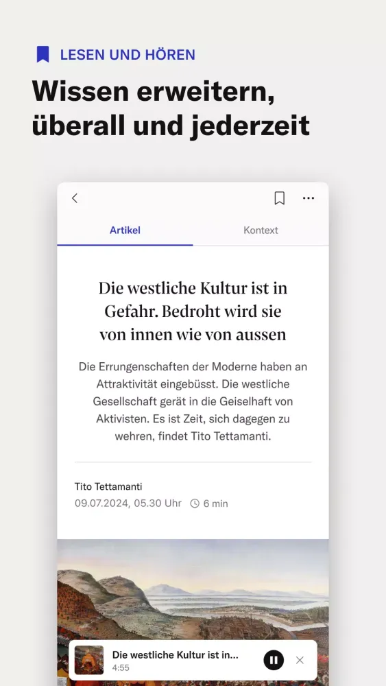 Zrzuty ekranu NZZ