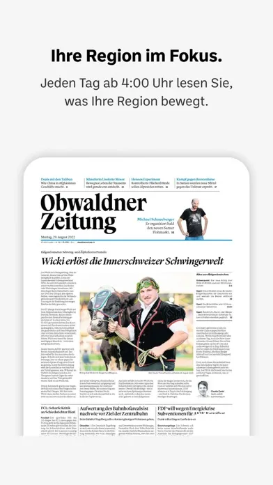Obwaldner Zeitung E-Paper سکرین شاٹس