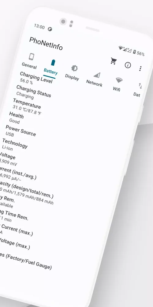 Device Info - PhoNetInfo Screenshots