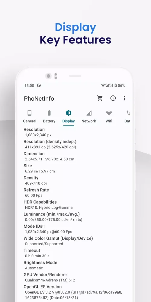 Device Info - PhoNetInfo Screenshots
