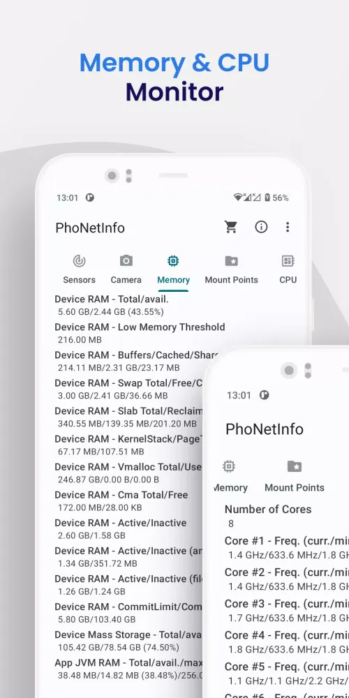 Device Info - PhoNetInfo Screenshots