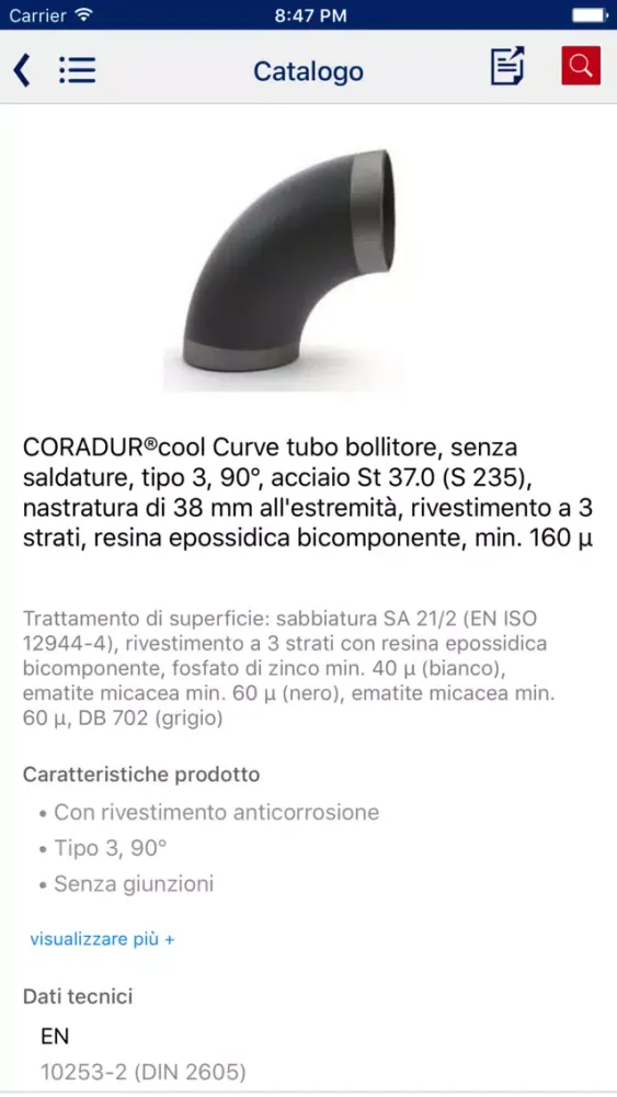 Tangkapan skrin bws mobile (italiano)