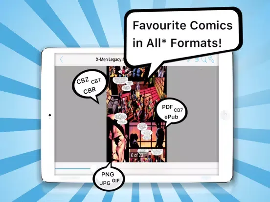 Comic Book Reader - Comic Reader + PDF Viewer iPad  Screenshots