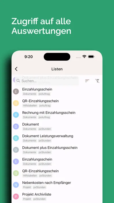 pfx Liste für Proffix 스크린샷