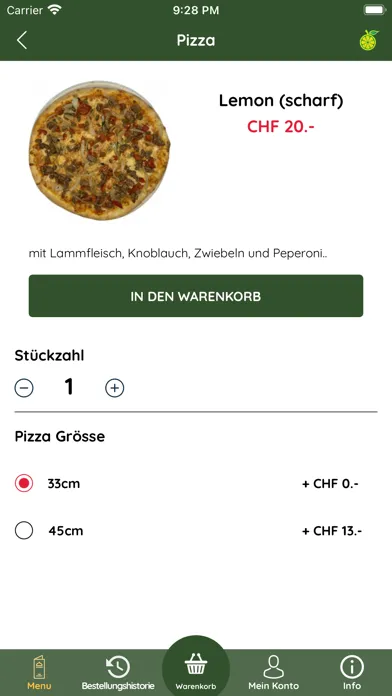 ภาพหน้าจอของ Pizza Lemon