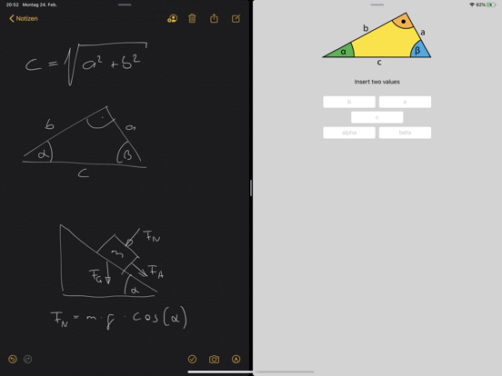 Right Triangle Solver iPad 应用截图