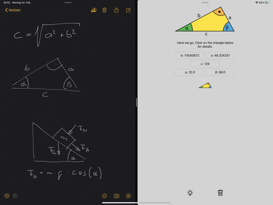 Right Triangle Solver iPad 应用截图