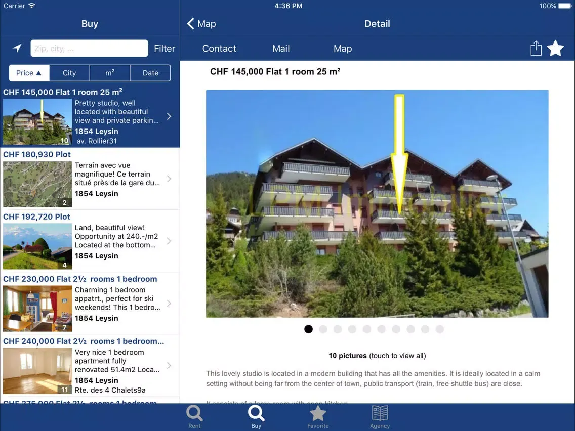 Screenshot di LPM Immobilier - Gérance 2000 Sàrl iPad 