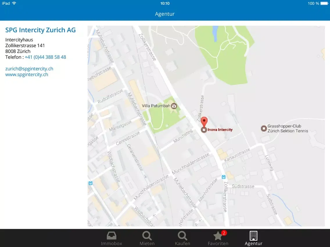 SPG Intercity iPad  Screenshots