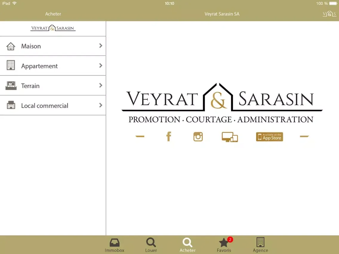 Captures d'écran de Veyrat Sarasin SA iPad 