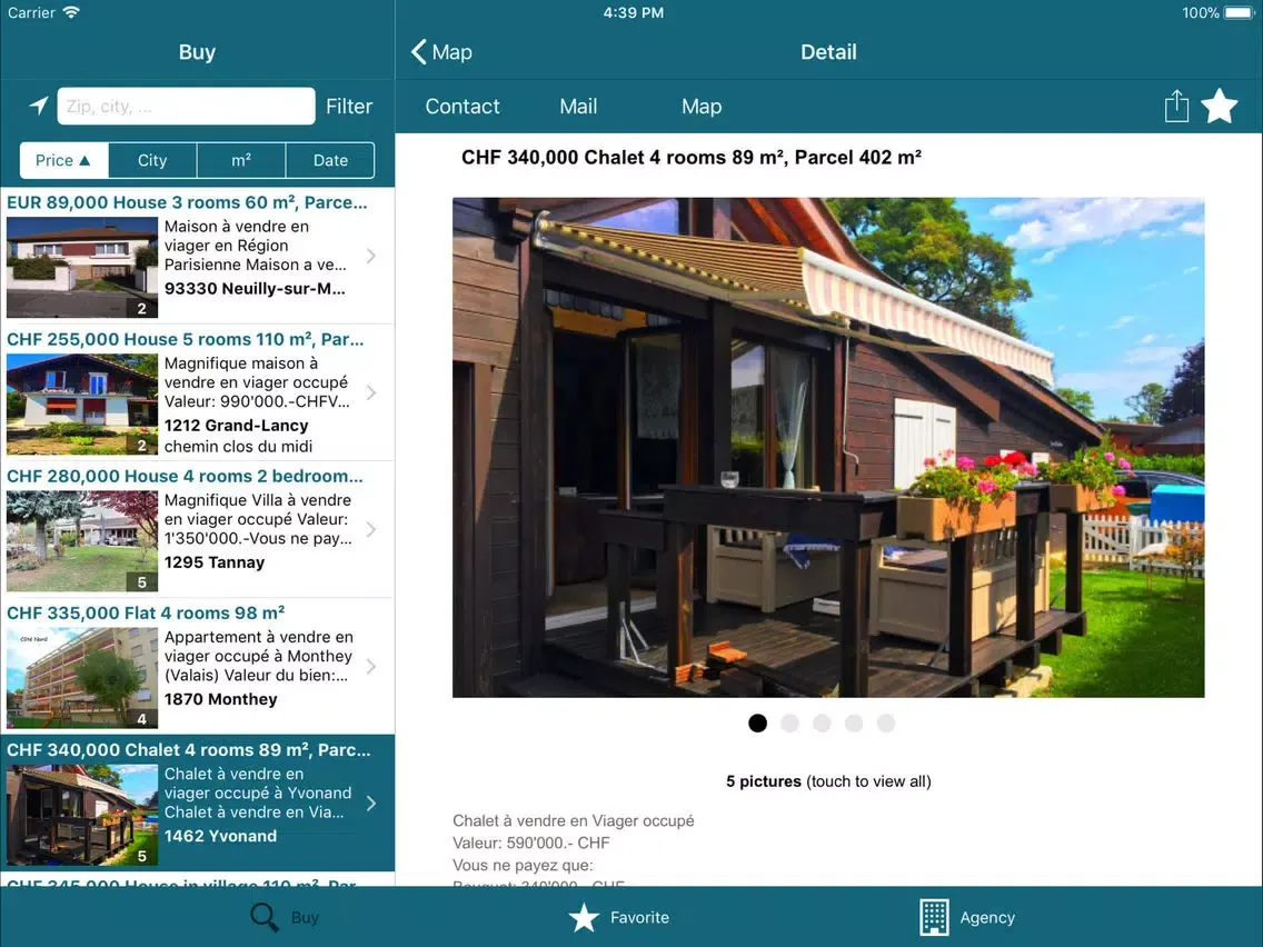 Bien en Viager iPad  Screenshots