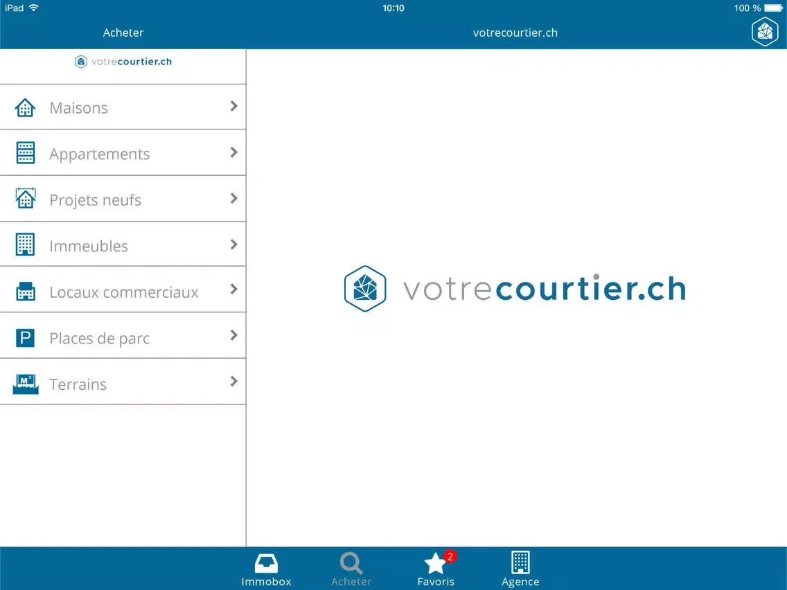 votrecourtier.ch iPad  स्क्रीनशॉट