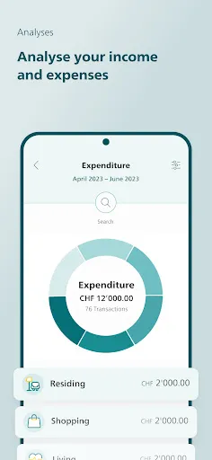 PostFinance App Screenshots