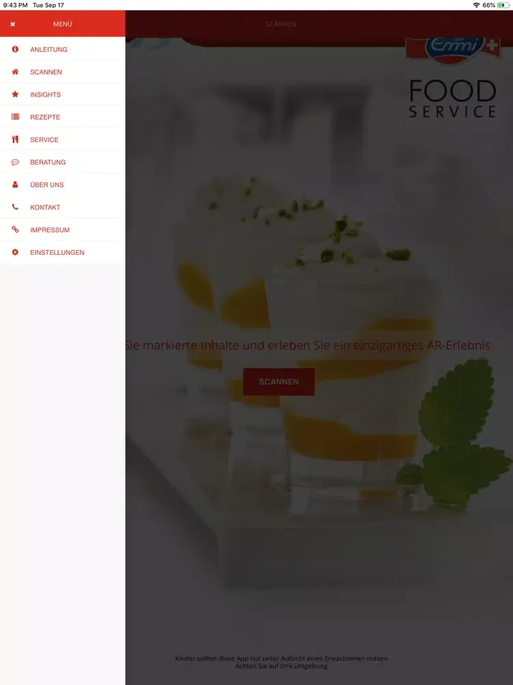 Emmi Food Service iPad  Screenshots
