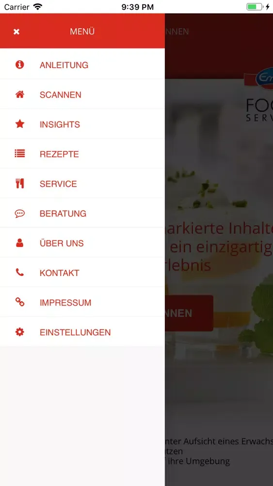 Emmi Food Service Screenshots