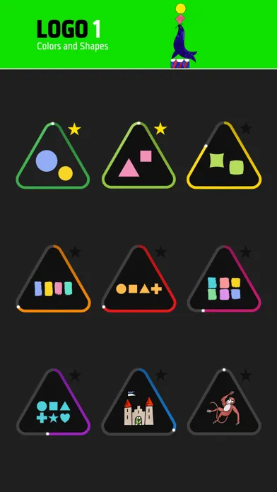 ภาพหน้าจอของ LOGO 1: Colors and Shapes