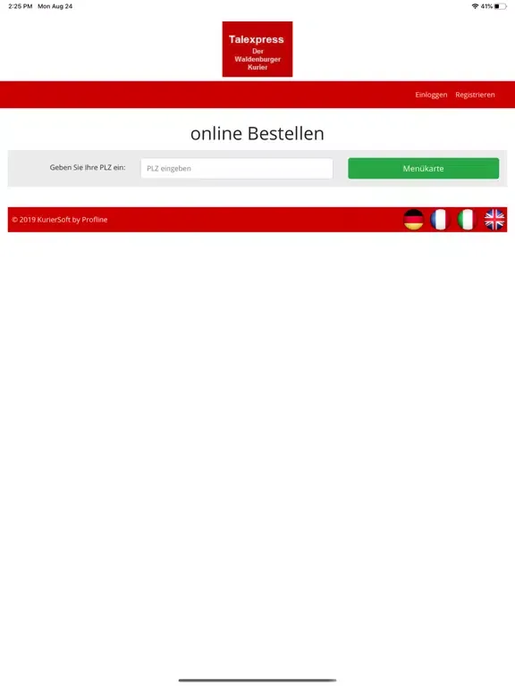 Talexpress Kurier iPad  Screenshots
