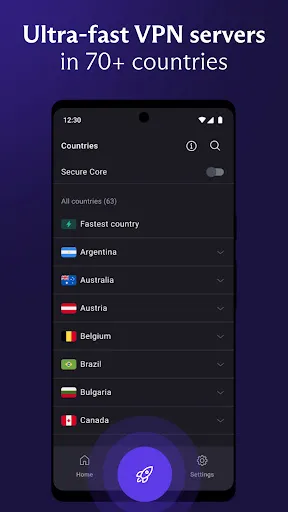 Скриншоты VPN Proton: Fast & Secure VPN