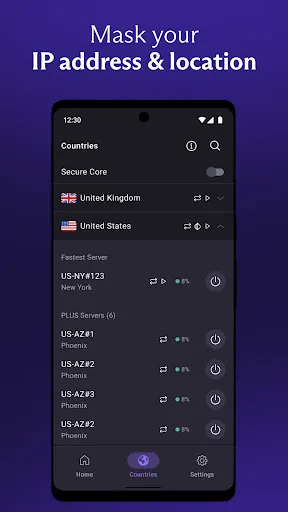 Скриншоты VPN Proton: Fast & Secure VPN