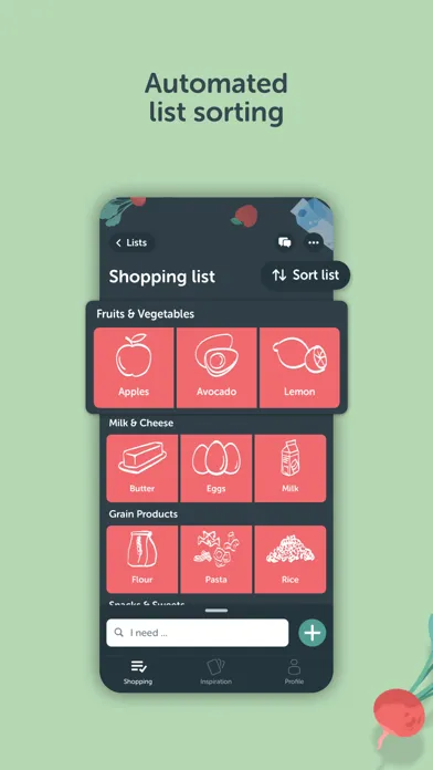 Скриншоты Bring! Grocery Shopping List